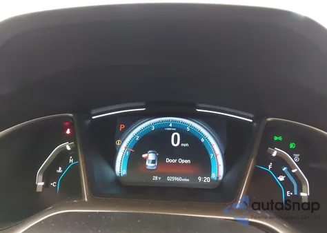 2018 Honda Civic Ex-L z USA, uszkodzony, nr VIN JHMFC1F7XJX026205